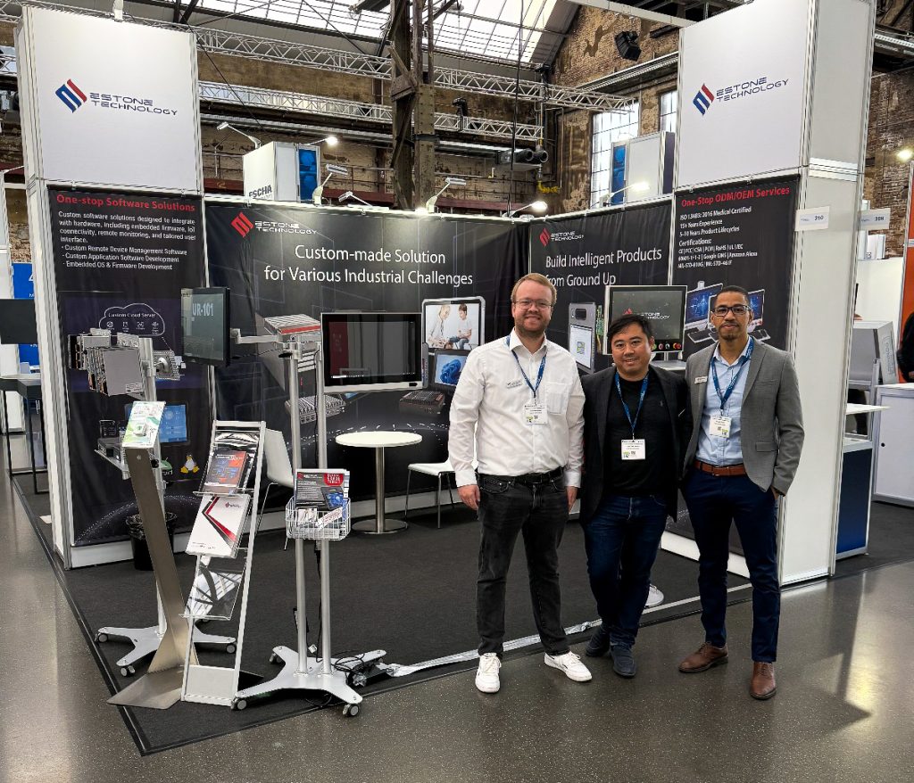 Booth at Düsseldorf with Estone's team